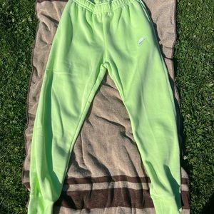Neon Yellow Nike Joggers